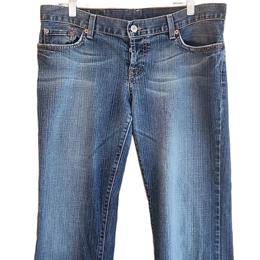 LUCKY BRAND Lil Lexi Bootcut Jeans 14/32 Low Rise Button Fly Y2K USA Denim 34 30 - Picture 5 of 16